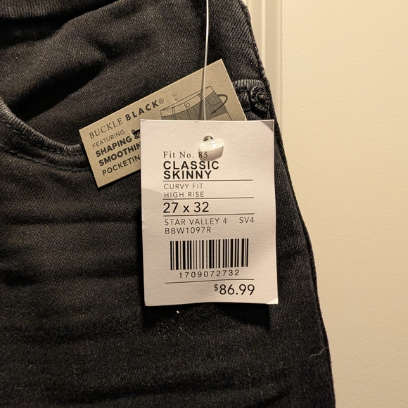 Buckle Denim - Buckle Black Classic Skinny Jeans